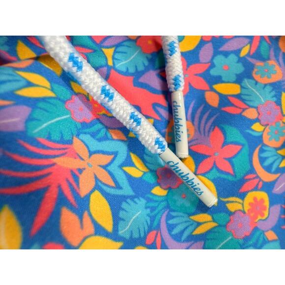 Chubbies "The Spades" 5.5 Blue Floral Mesh Lined Swim Trunks Mens Size M - Picture 6 of 13